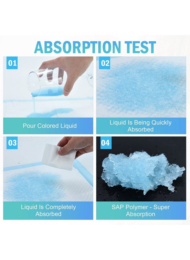 100 Pcs Disposable Changing Pad Leak-Proof Underpad Bed Table Protector Mat, Soft Non-Woven Fabric, 17 Inches X 13 Inches