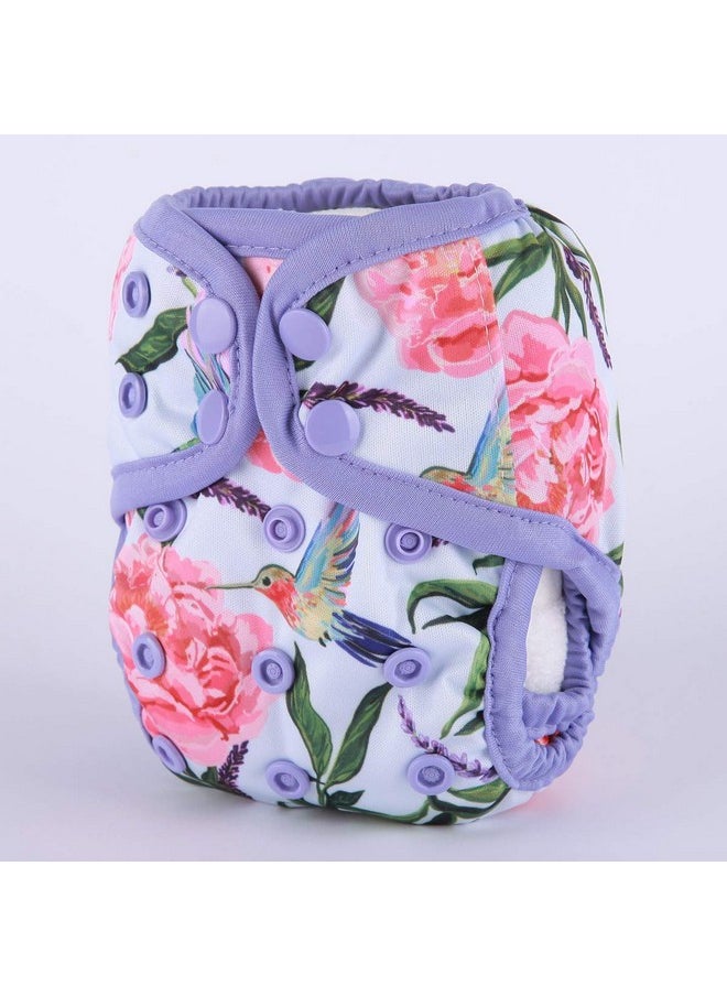 Newborn Baby Diaper Nappy Cover 8Lbs-10Lbs (Hummingbirds)