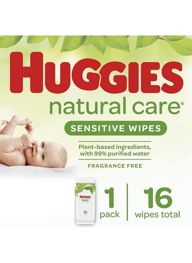 Bundle - 12 Pack Of Natural Care Unscented Baby Travel Wipes 16Ct. Each