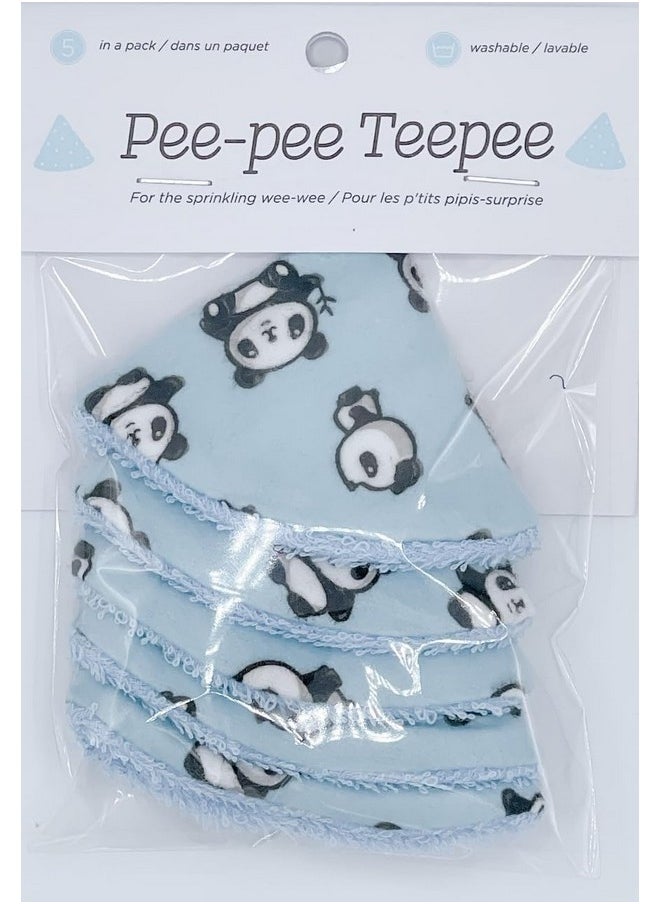 Pee Pee Teepee Panda 5 Pieces Baby Boy Pee Shield Babyboy Essentials Peepeeeteepee Baby Boy Diaper Cover For Boys Teepee Pee Shield Pee Covers