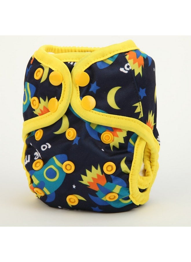 Newborn Baby Diaper Nappy Cover 8Lbs-10Lbs For Boys (To The Moon)