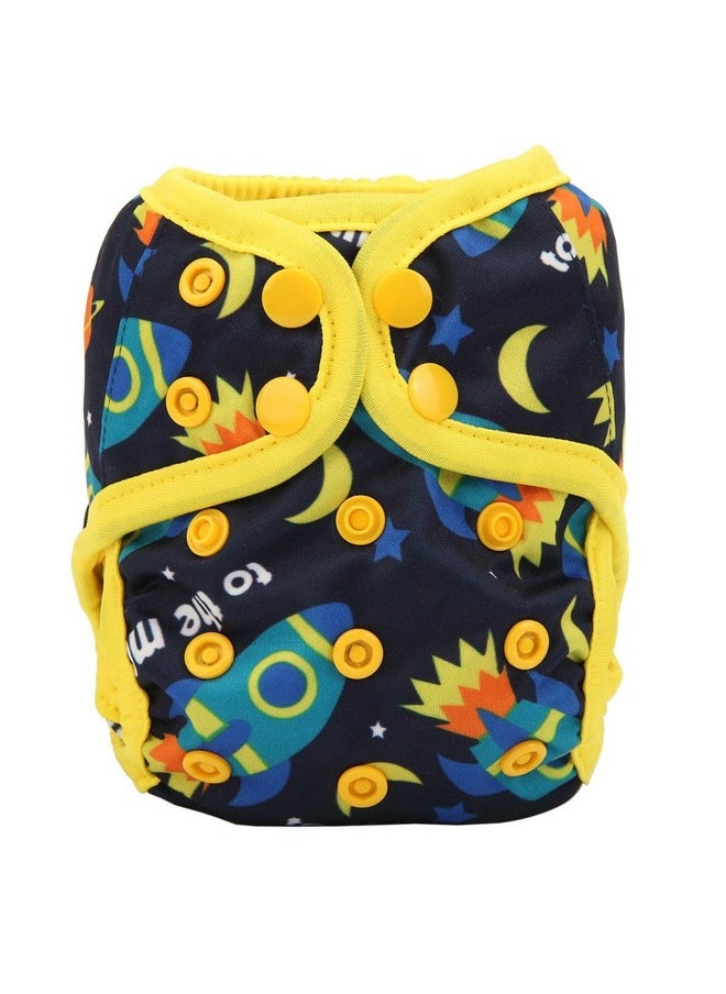 Newborn Baby Diaper Nappy Cover 8Lbs-10Lbs For Boys (To The Moon)