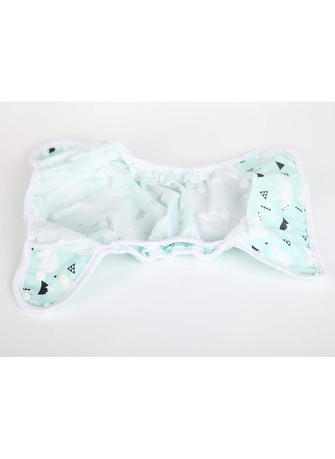 Baby Cloth Diaper Cover Nappy One Size 8Lbs To 36Lbs (Polar Bear)