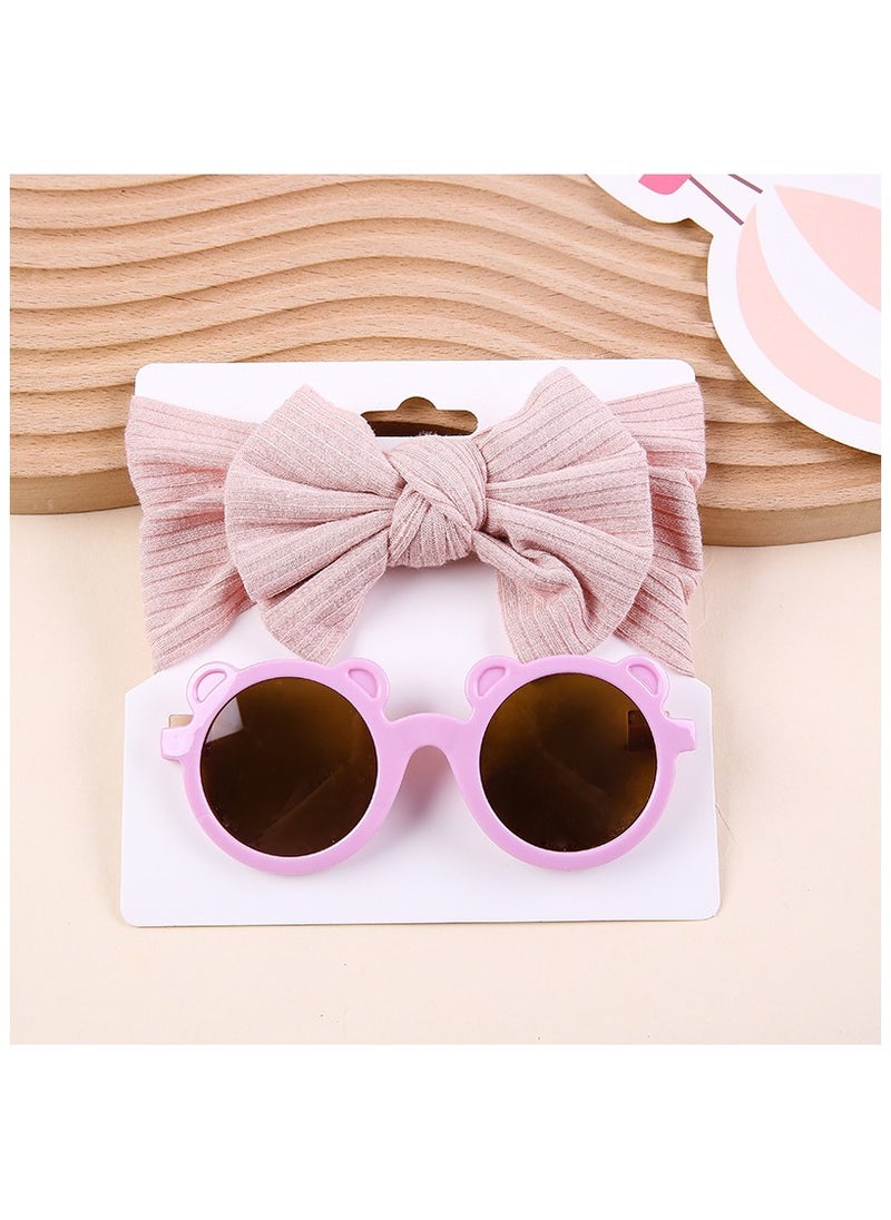 Leila Glasses and Headband Set For Babies and Girls- Pink