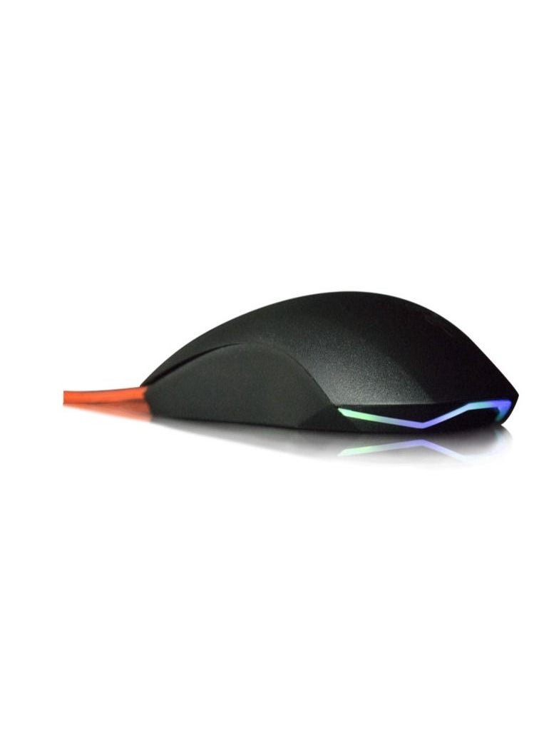 FANTECH Rhasta ll G13 RGB Mouse, Nylon Braided USB Cable with Optical Gaming Sensor, 2400 Dpi, 125Hz Polling Rate, 5 million Lifetime Clicks, Office and Gaming Mouse for PC or Laptop