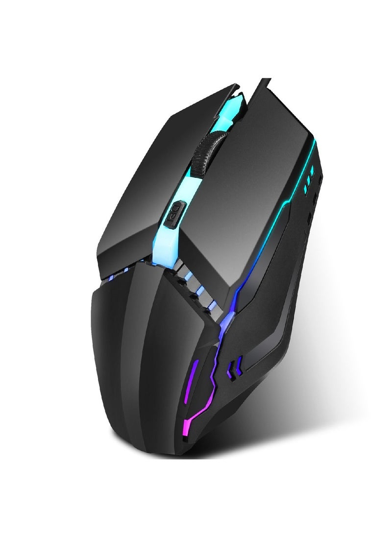 S200 Wired Gaming Mouse 1600Dpi Adjustable 4-Key Colorful