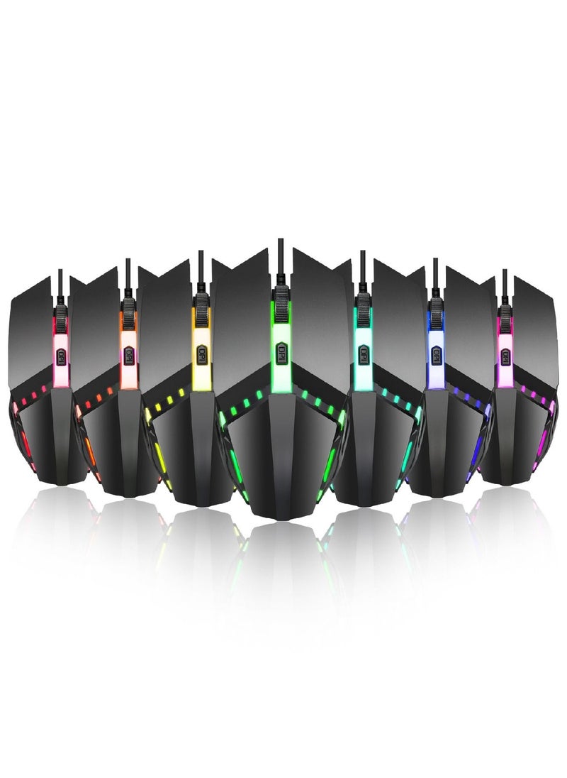 S200 Wired Gaming Mouse 1600Dpi Adjustable 4-Key Colorful