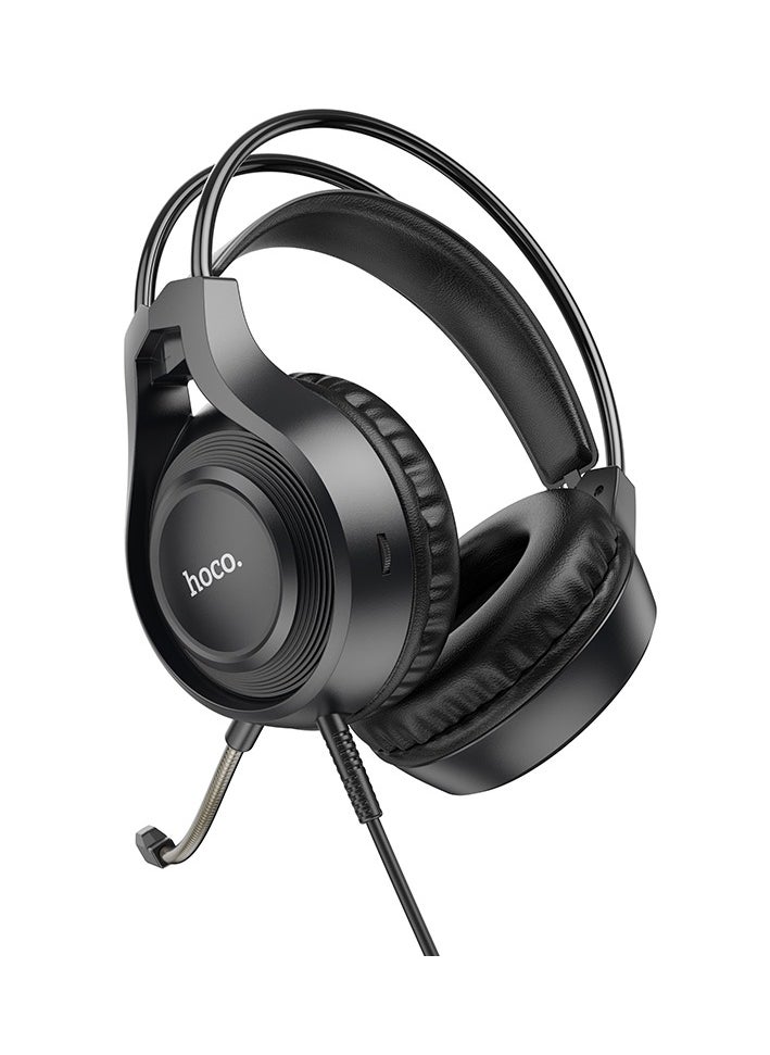 hoco. W106 Tiger Gaming Headset – 50mm Drivers, Dual 3.5mm Interface, and Volume Control