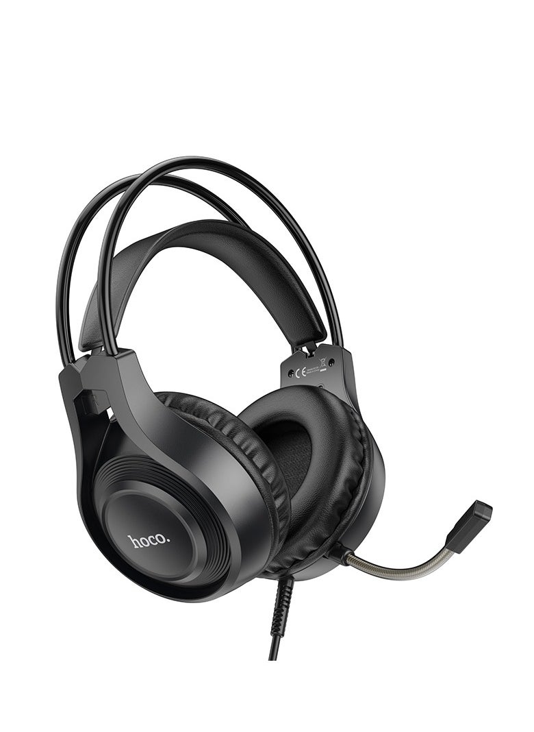 hoco. W106 Tiger Gaming Headset – 50mm Drivers, Dual 3.5mm Interface, and Volume Control