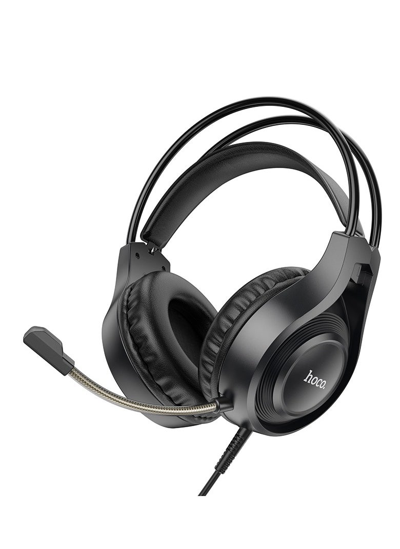 hoco. W106 Tiger Gaming Headset – 50mm Drivers, Dual 3.5mm Interface, and Volume Control