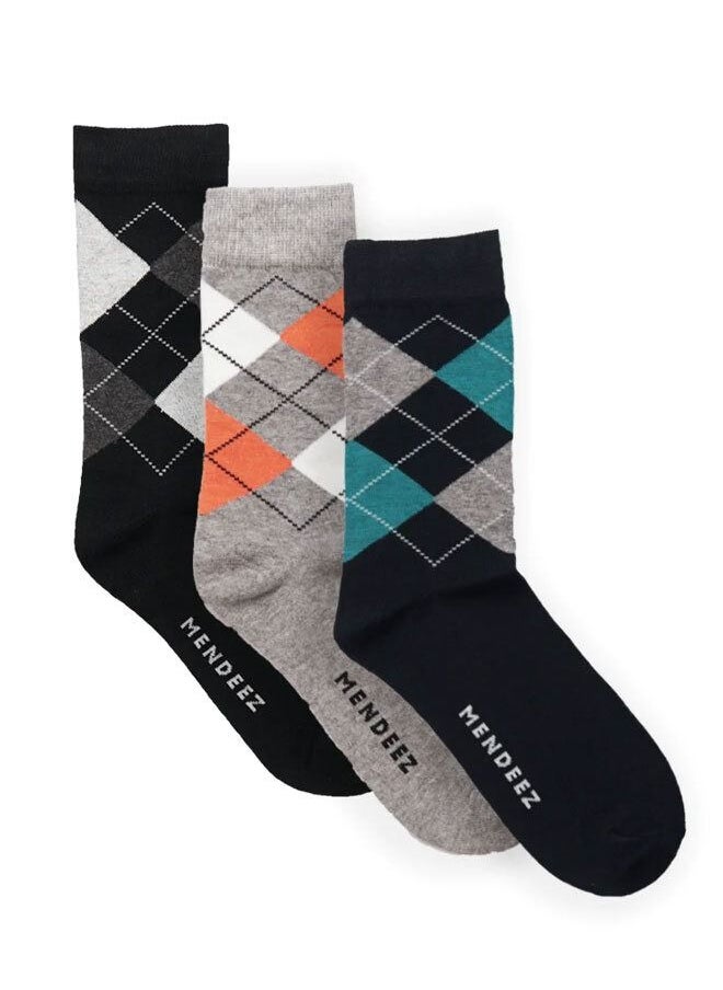 SUPREME PACK OF 3 – PRINTED CREW SOCKS