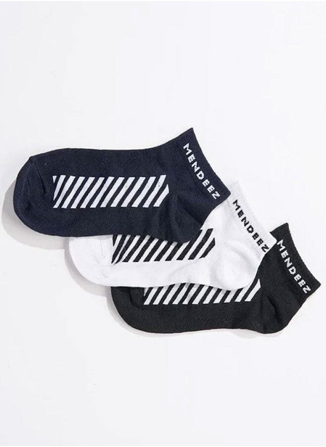 Men's Pair of 3 Ankle Socks