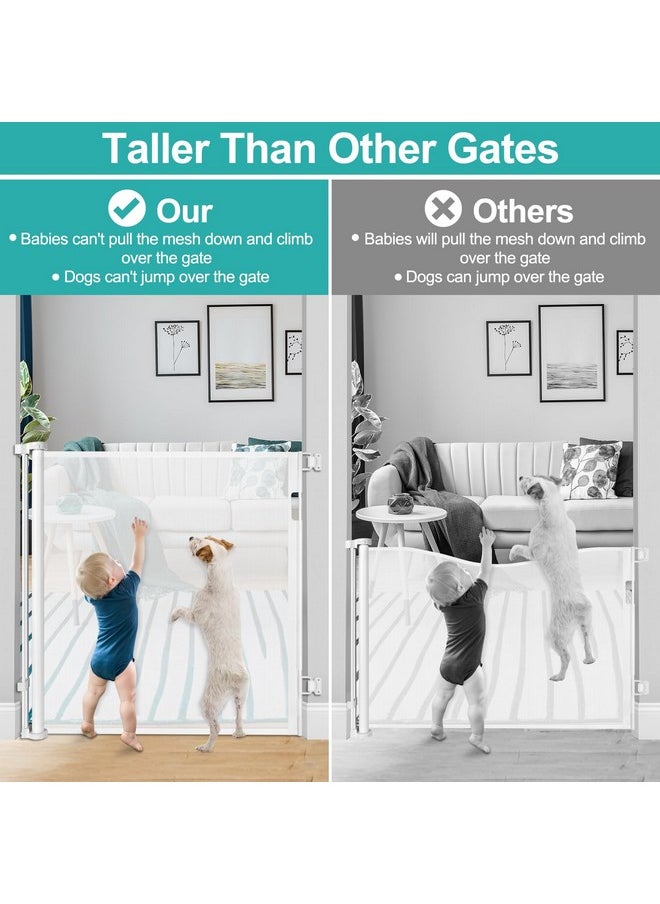 42 Inch Extra Tall Retractable Baby Gate 55