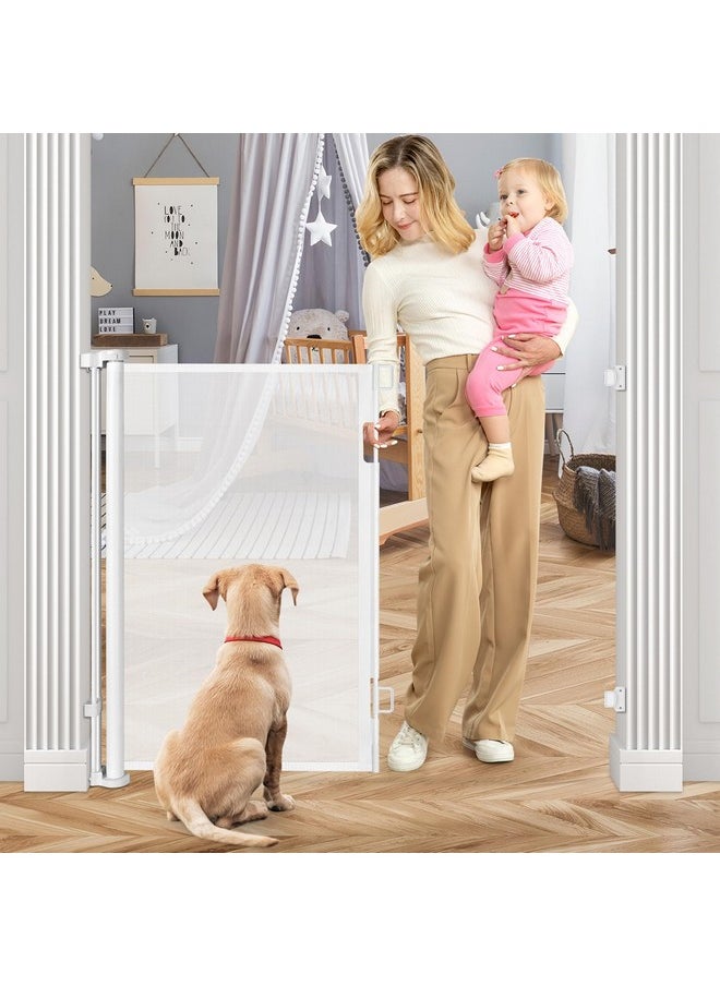 42 Inch Extra Tall Retractable Baby Gate 55