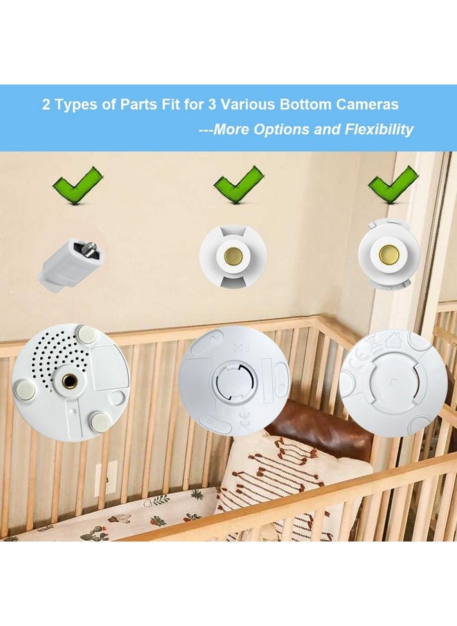 Baby Monitor Mount For Hb6550/ Pro/ Hb6560/ Hb65/ Hb6339/ Hb40/ Hb6081/ Hb66/ Hb6351, 20 Inch Flexible Arm Bracket, Camera Holder Attaches To Crib Cot Shelves, Without Tools Or Wall Damage