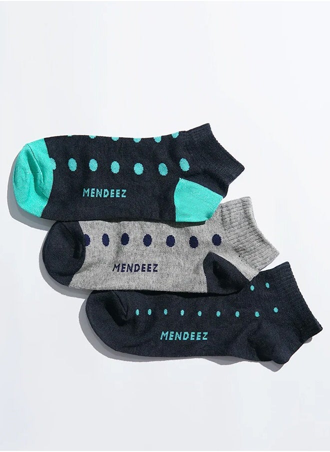 Mendeez Mens Pack of 3 Ankle Socks