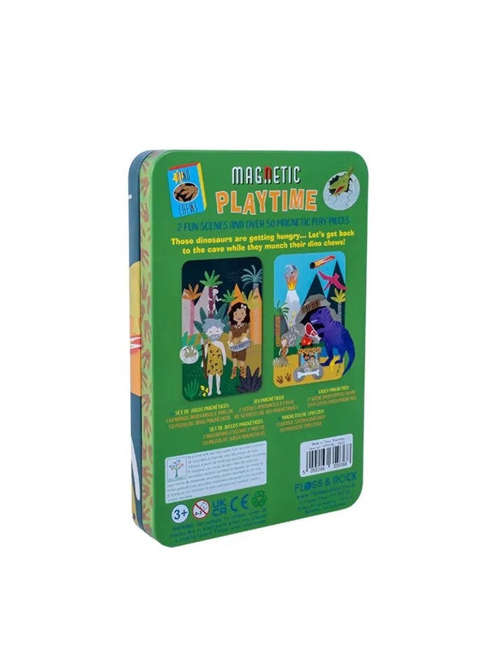 Floss & Rock Dino Magnetic Playtime Set - Dinosaur Travel Activity Toy, Endless fun