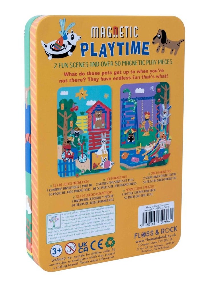 Floss & Rock Pets Magnetic Playtime - Travel Activity Set for Kids with Endless fun