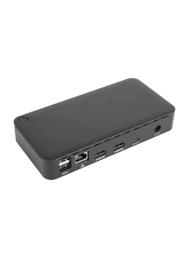 Universal USB-C Docking Station with 65W Power delivery  , Black