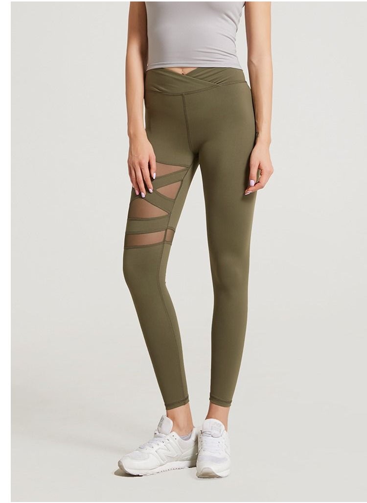 Solid Stretch Yogo Pants Green