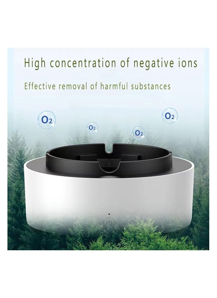 Indoor Ashtray is a versatile 2-in-1 multifunctional ashless air purifier with filter, suitable for both outdoor and indoor use, providing fresher air for home, car, and office environments