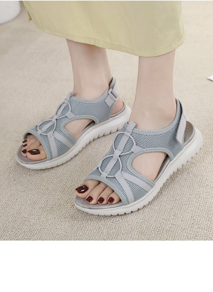 Women's Casual Sports Thick Soled Sandals Platform Shoes Grey