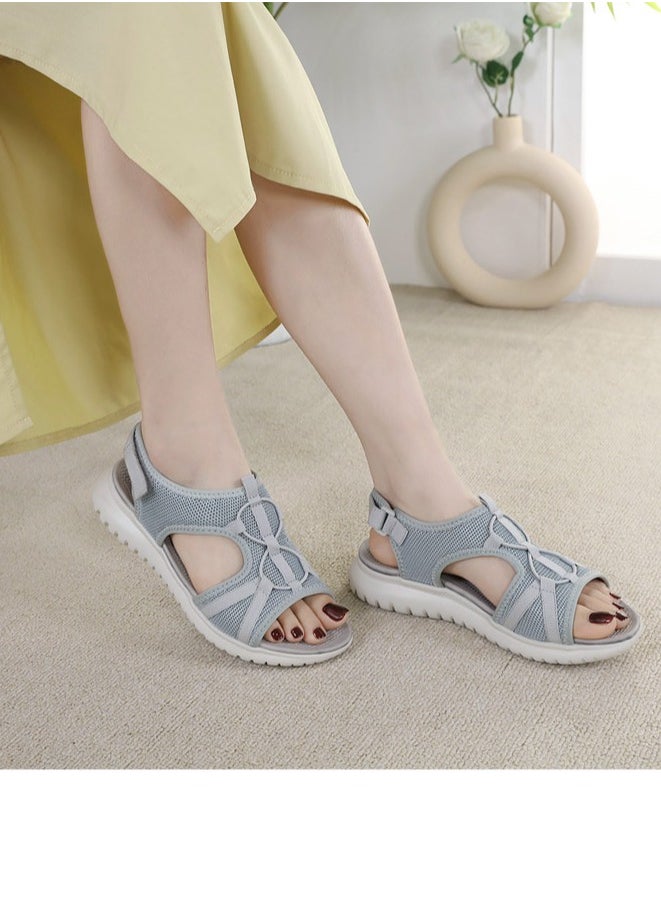 Women's Casual Sports Thick Soled Sandals Platform Shoes Grey