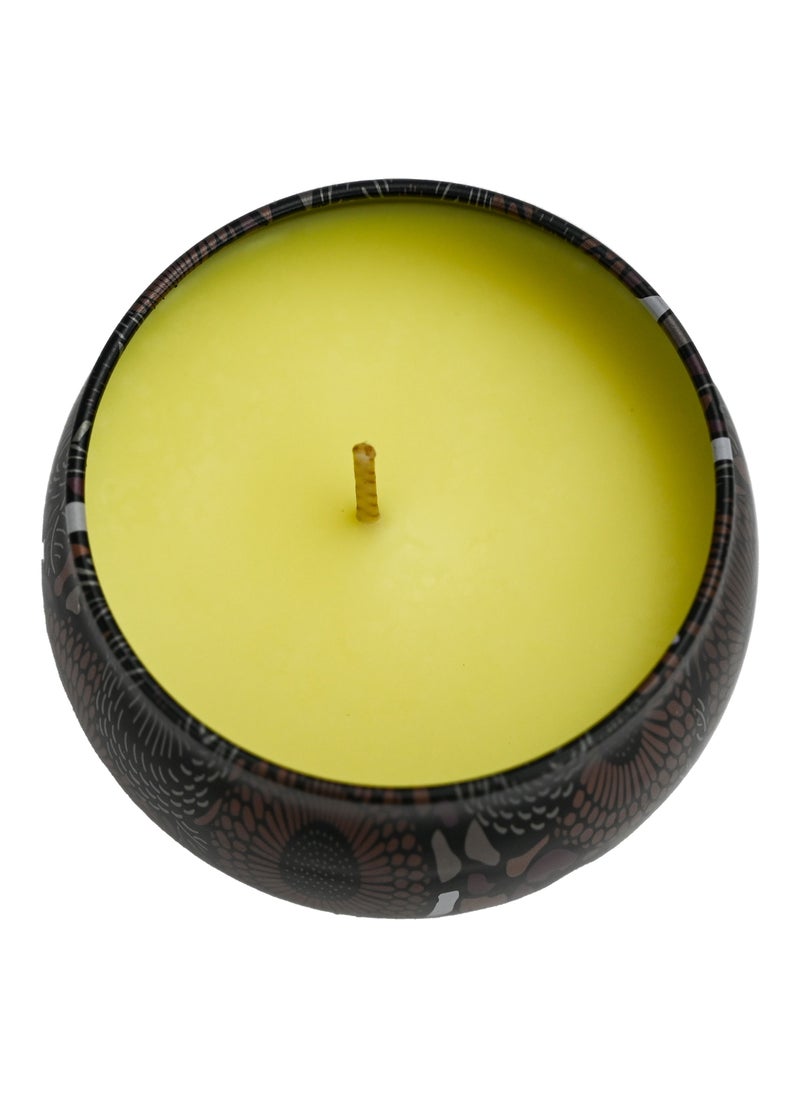 Beautiful Scented Candle in Jar, Fragrance Blend Candle| Well-Painted Metal Jar Candle/ Candle Décor for Home & Office