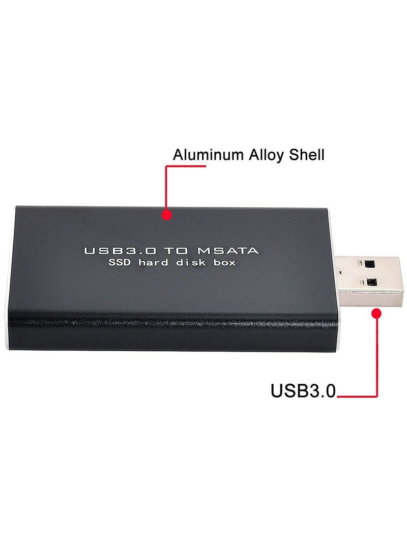 Mini PCI-E mSATA to USB 3.0 External SSD PCBA Conveter Adapter Pen Driver Card with Case