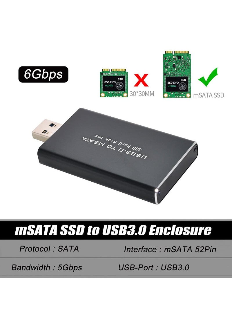 Mini PCI-E mSATA to USB 3.0 External SSD PCBA Conveter Adapter Pen Driver Card with Case