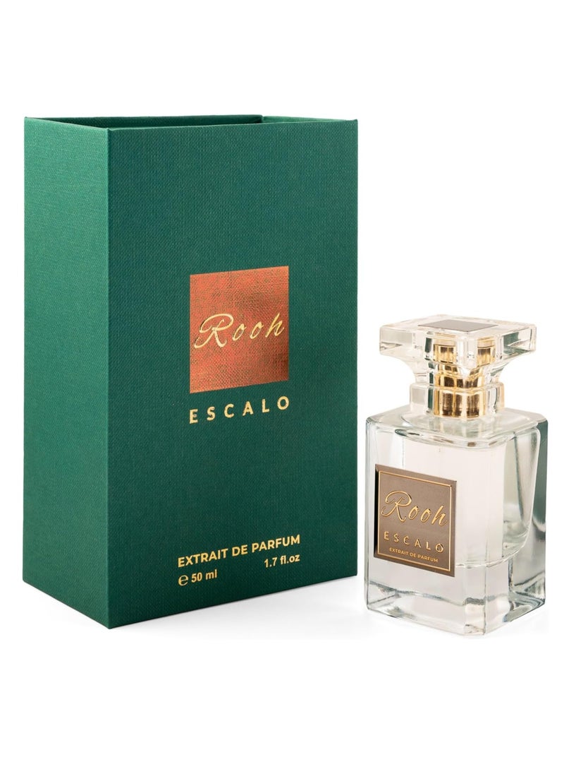 Escalo Perfume Rooh Extrait de Parfum, 50ml, Long Lasting Unisex Luxury Fragrance