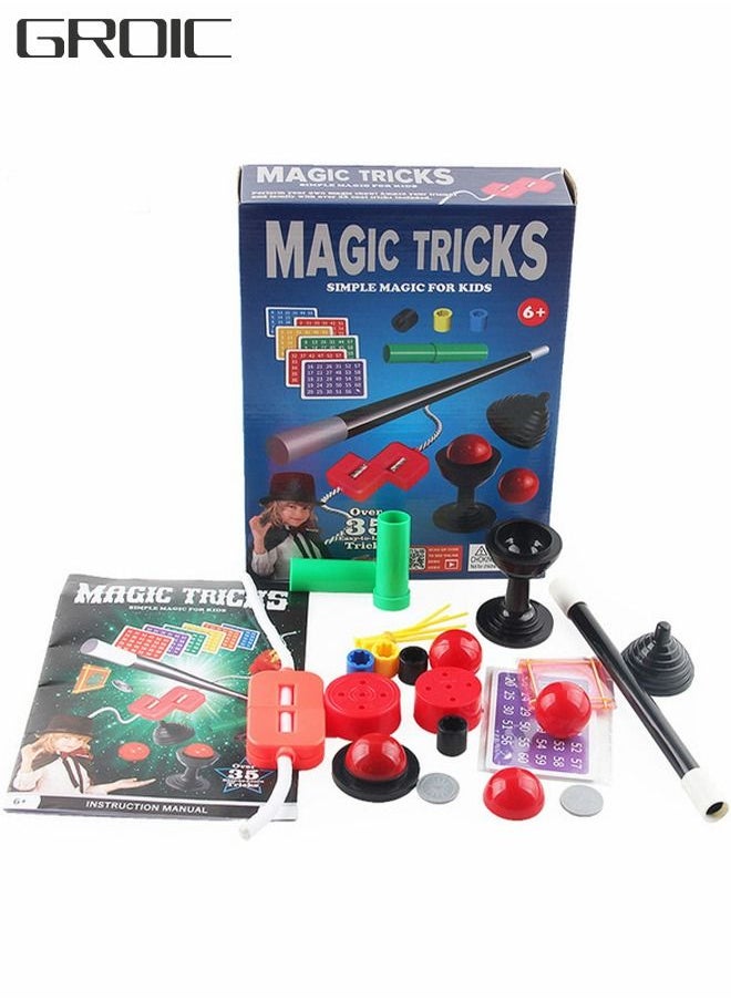 Kids Magic Sets, Pretend Magician Dress Up Toys, Role Playing STEM Project Simple for Beginners, Educational Toys