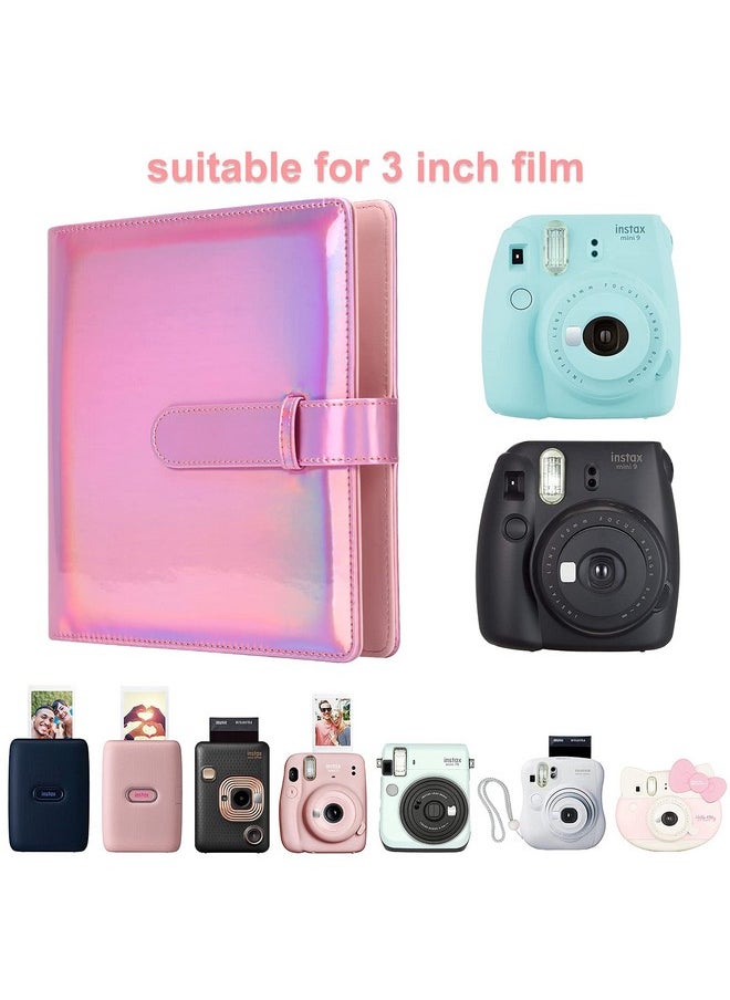 256 Pockets Mini Photo Album For Fujifilm Instax Mini 12 11 9 40 99 90 8 7 Evo Liplay,Polaroid Snap Instant Cameras & Zip Instant Printer, Kodak 2X3 Film(Magic Pink)