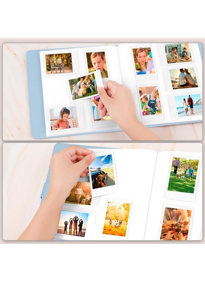 360 Pockets Photo Album For Fujifilm Instax Mini Camera, Photo Album For Polaroid, Photo Album For Instax Mini 12 11 9 40 90 99 8 7 Evo Liplay Instant Camera, 2X3 Photo Album(Blue)