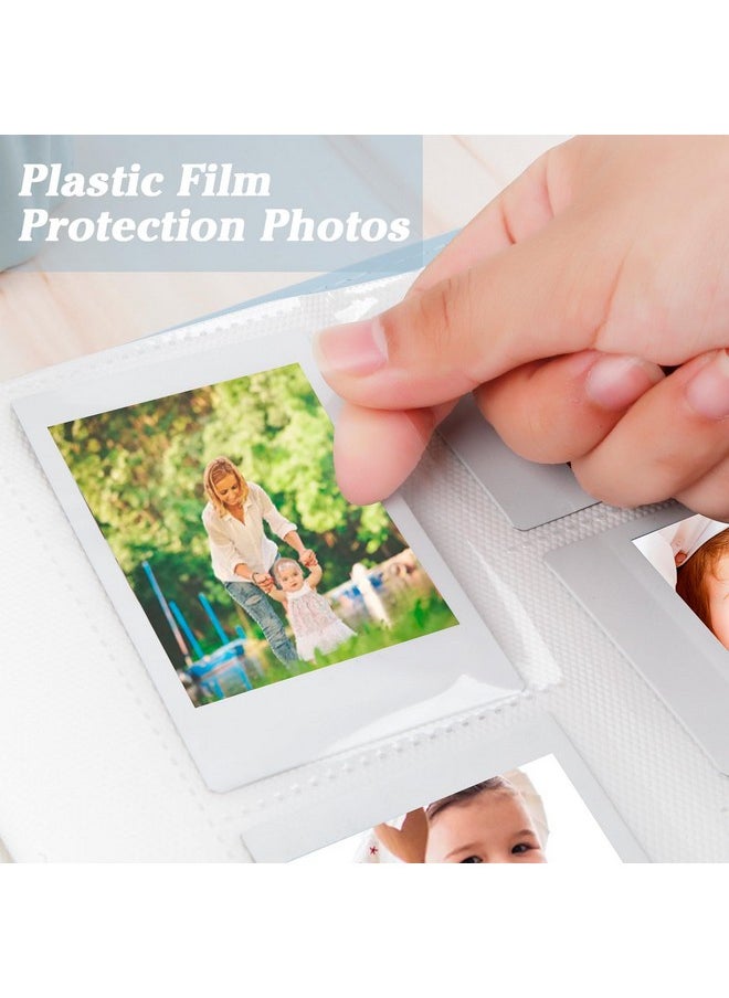 360 Pockets Photo Album For Fujifilm Instax Mini Camera, Photo Album For Polaroid, Photo Album For Instax Mini 12 11 9 40 90 99 8 7 Evo Liplay Instant Camera, 2X3 Photo Album(Blue)