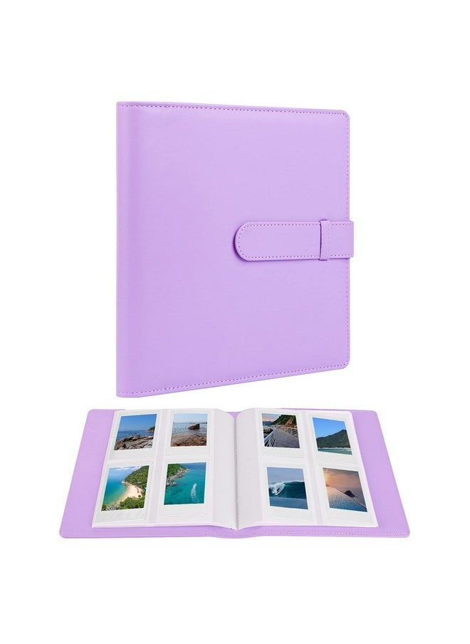 256 Photos Book Album For Fujifilm Instax Mini 12 11 9 99 8 7 40 Evo Instant Camera, Picture Album For Polaroid Snap/Pic-300/Z2300/ Socialmatic Zip Instant Printer (Lilac Purple)