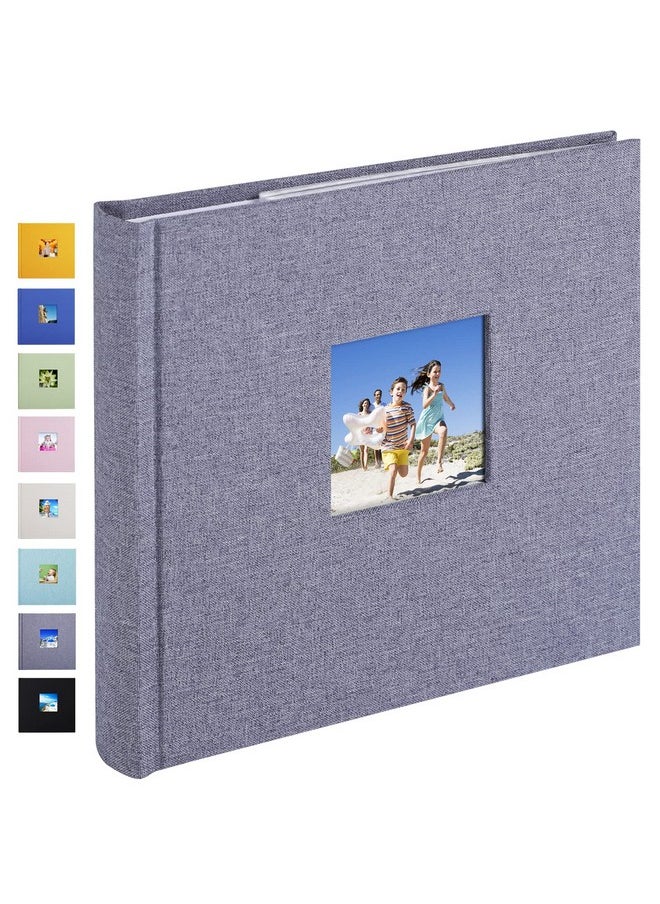 Photo Album 4X6 Hold 60 Photos With Memo Vertical Slip-In Pockets Photo Book, Linen Cover Picture Photo Albums With Writing Space For Wedding Baby Mother'S Day Grey