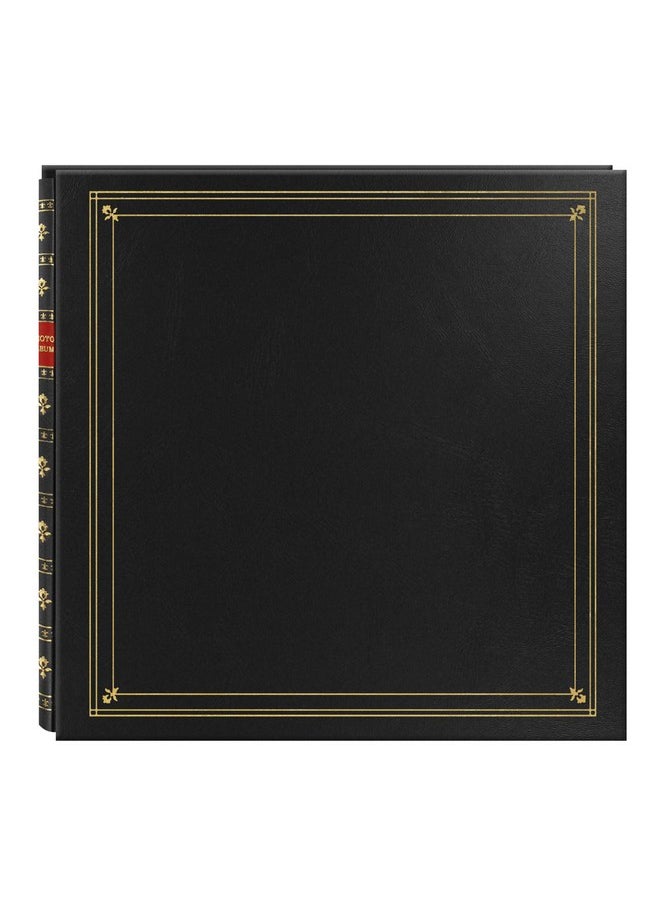 Large Page 4X6 Memo Pkt Photo Album, Black