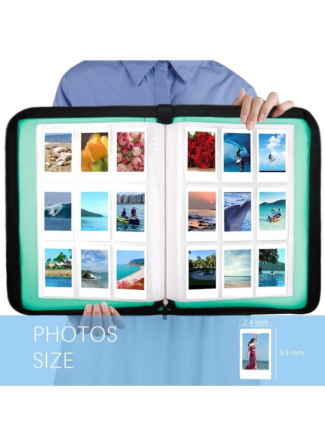 540 Pockets Photo Album Book For Fujifilm Instax Mini 12 11 9 99 8+8 7+ 90 40 25 26 Liplay Evo Instant Camera, Polaroid Snap/Snap Touch/Pic-300P/Z2300/ Socialmatic Zip Instant Printer (Green)