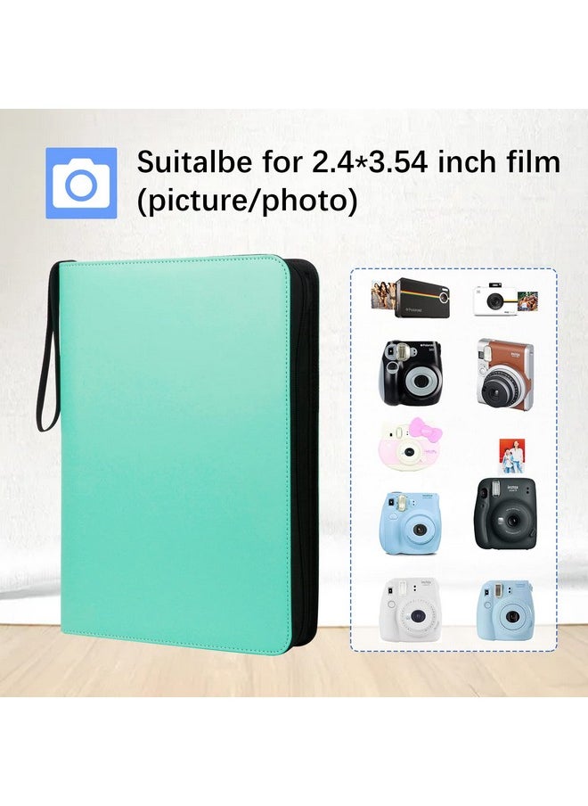 540 Pockets Photo Album Book For Fujifilm Instax Mini 12 11 9 99 8+8 7+ 90 40 25 26 Liplay Evo Instant Camera, Polaroid Snap/Snap Touch/Pic-300P/Z2300/ Socialmatic Zip Instant Printer (Green)