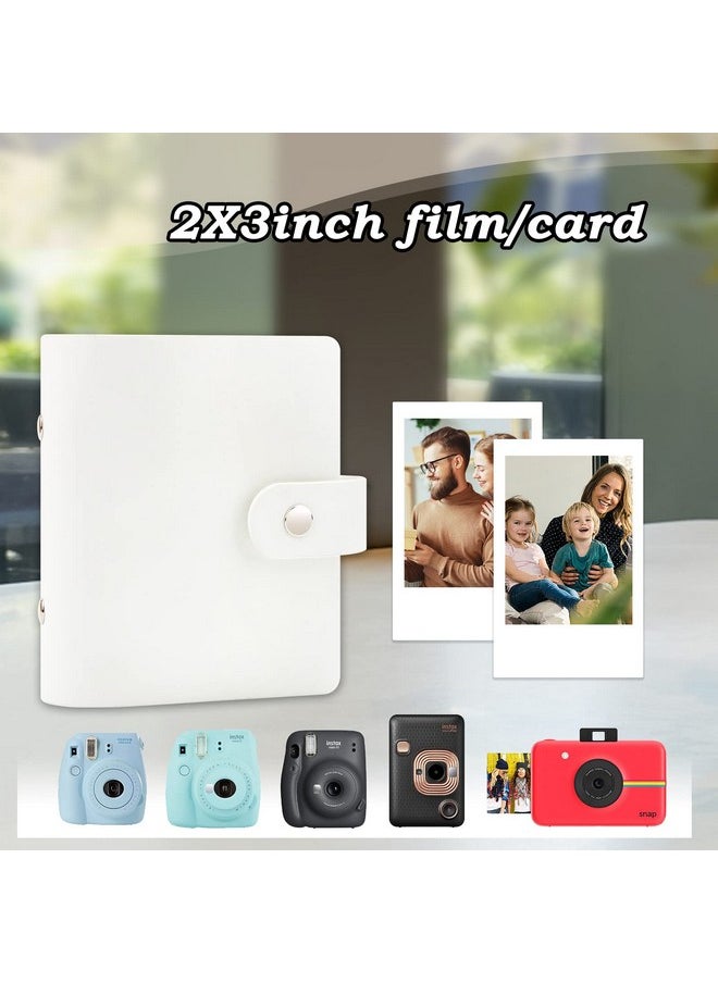 52 Pockets Mini Photo Album For Fujifilm Instax Mini Instant Film, Polaroid Snap, Z2300, Socialmatic Instant Cameras & Zip Instant Printer (White, 2Pack)