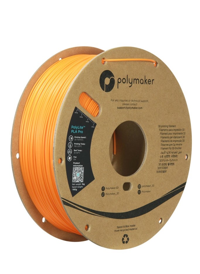 Polymaker PolyLite PLA Pro Orange 1.75mm/ 1KG