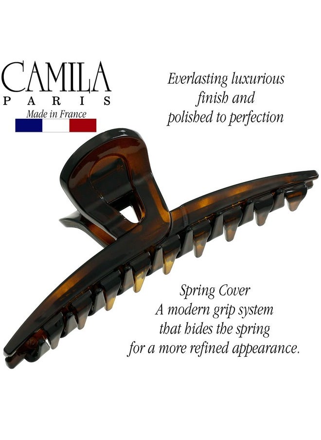 Paris Cp2371 French Hair Clip For Women, Narrow, Strong Hold Grip Double Teeth Girls Hair Claw Clips Jaw, Fashion Durable Styling Hair Accessories For Women, Made In France