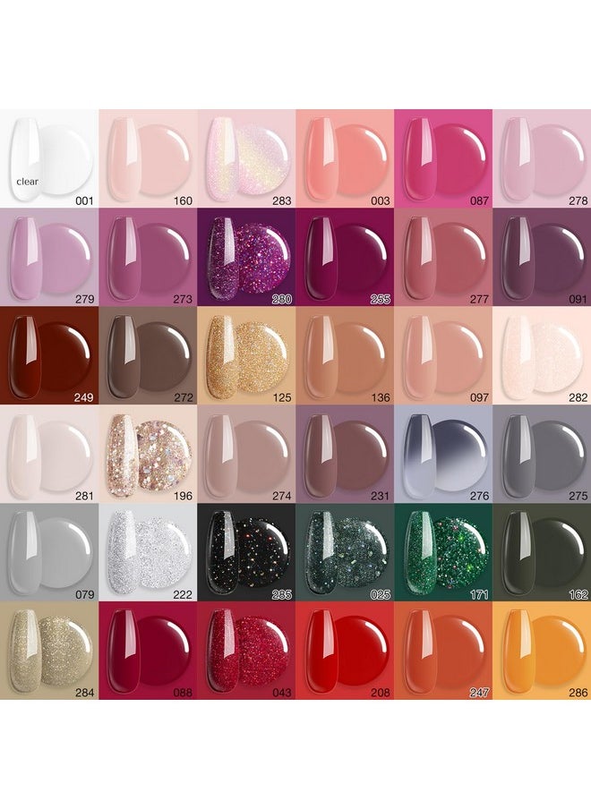 36 Colors Dip Nails Powder Nail Kit Purple Green Polarized Pink Shimmery Fall Winter Dipping Powder With Base Top Coat Activator Dip Liquid Set Nail Removal Accessories Starter Set 170 Pcs