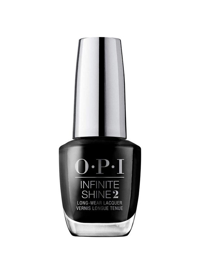 OPI Infinite Shine 2 Long-Wear Lacquer, Black Onyx, Black Long-Lasting Nail Polish, 0.5 fl oz