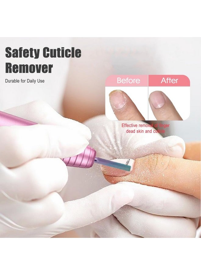 Nature Nail Buffer Nail Drill Bit, 3/32'' Professional Cuticle Remover Bit For Nail Drill, Safety Carbide Drill Bits Nail Tech For Nature Nail Bed File Manicure, Two Way Rotate, Home Salon, 3Xf