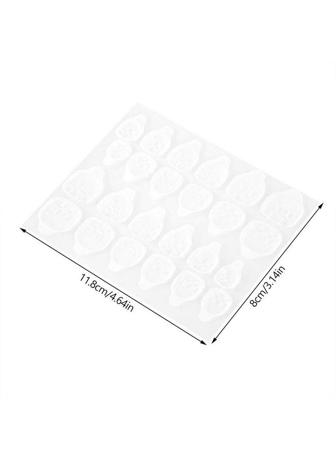 10 Sheets Transparent Double-Sided Adhesive Tapes, Nail Sticker For Press On Nail Sticky Tabs,Toenail Toe Nail Sticker For Fake Faux Nails, Nail Glue Sticker False Nail Tips