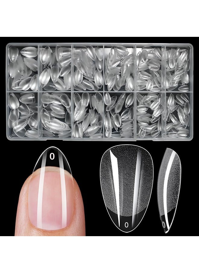 600Pc Almond Fake Nails Soft Gel X Nail Tips Clear Press On Nails Short Acrylic Nails Extension Tips, Xs Stiletto Soft Gel Nail Tips Full Cover False Nails Artificial Fingernail Gel Tips