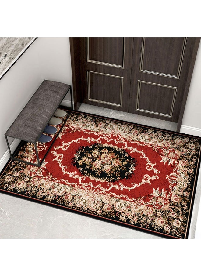 Durable Non-Slip Crystal Velvet Area Rug for Home Decor