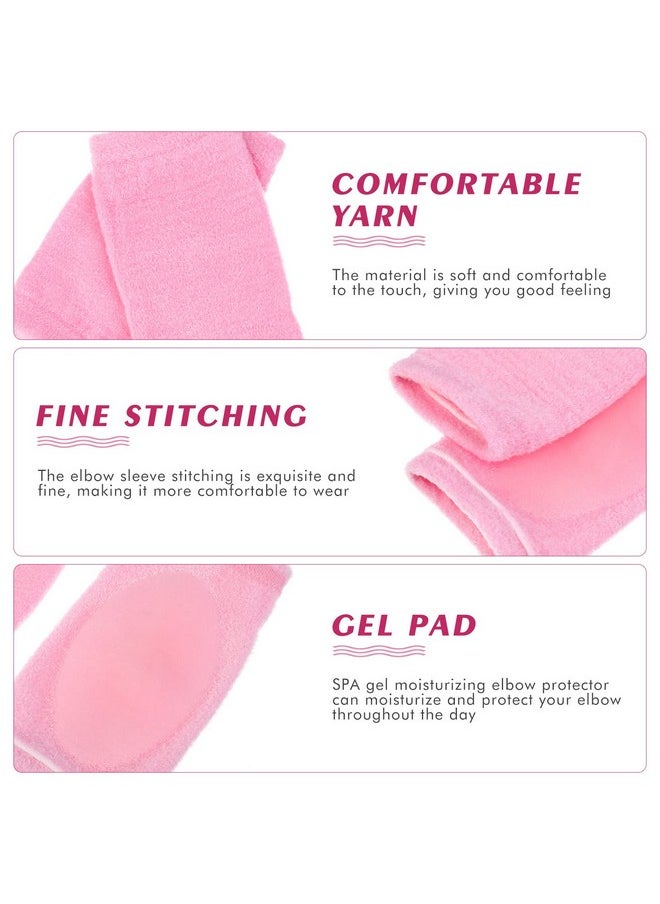 Heel Socks 2 Pairs Elbow Gel Cover Moisturizing Elbow Sleeves Exfoliating Soften Dry Cracked Skin Arm Guard Cracked Heel Socks